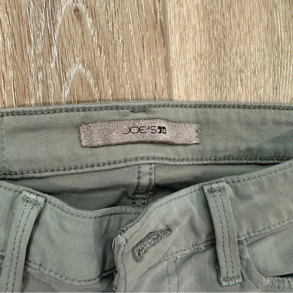 Joe's Women's Flawless The Icon Mid Rise Skinny Ankle Green Pants Size W28 GUC - Picture 3 of 10